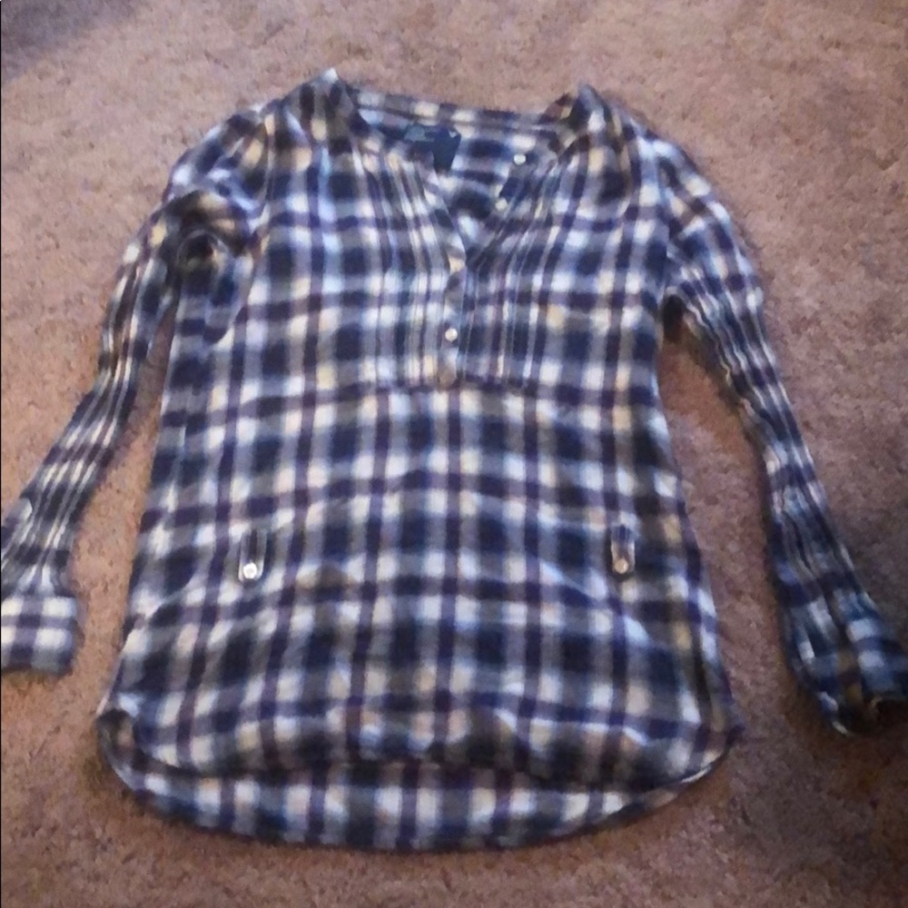 Flannel pullover